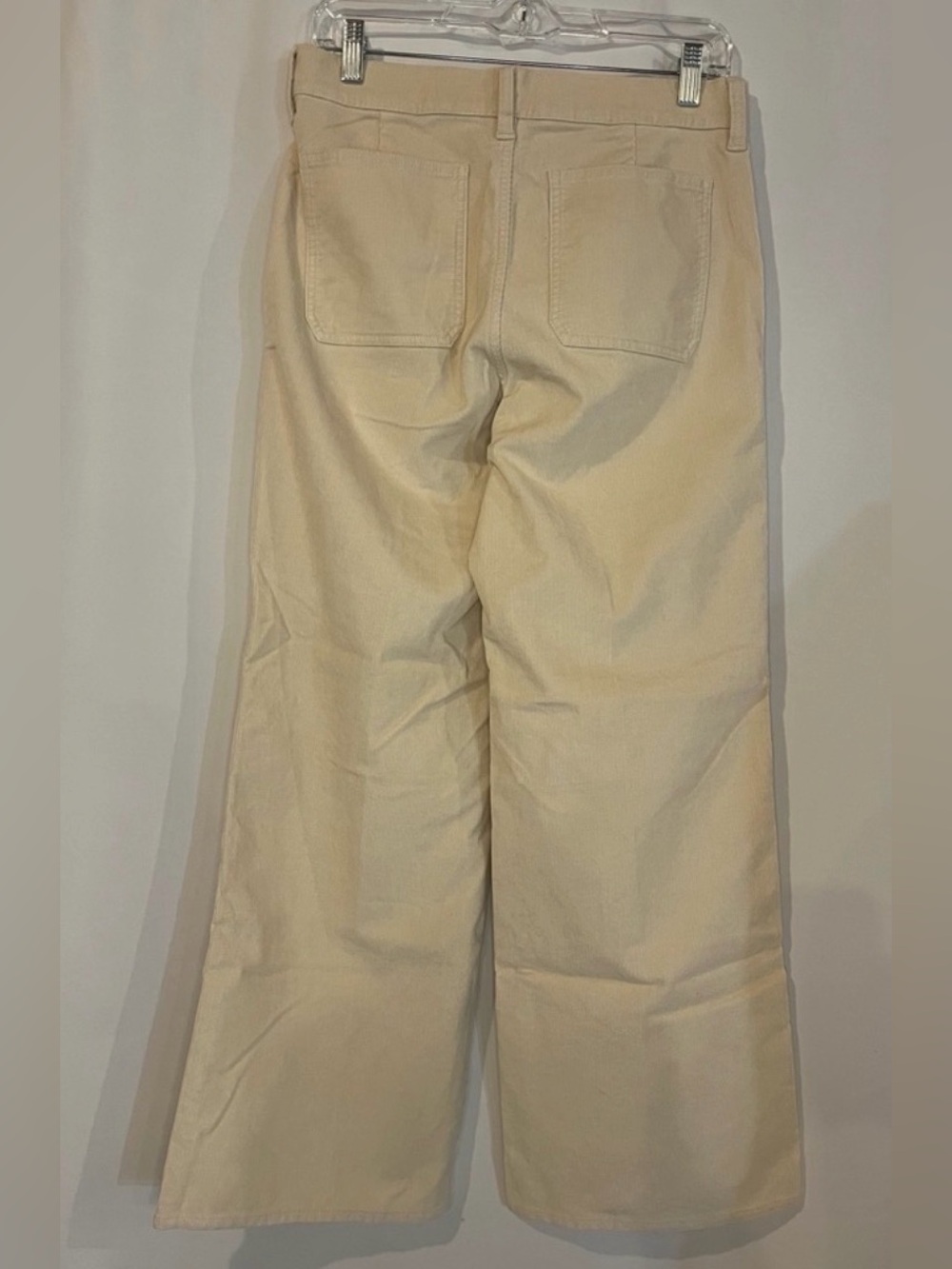 J.Crew Camp-pocket wide-leg pant in stretch corduroy in pale bone - Picture 11 of 13